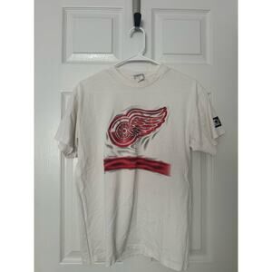 Starter Vintage Detroit Red Wings Hockey Feddroy 91 T-Shirt Sz: Youth Large
